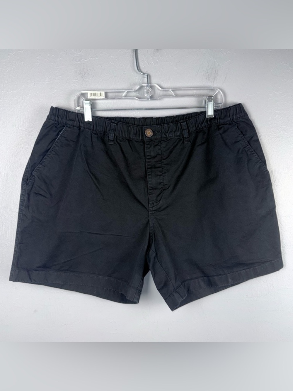 Chubbies Orig Stretch Twill Shorts Men’s XXL 5.5” Black Reg. Fit Elastic Waist